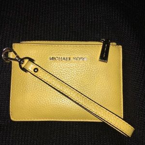 Michael Kors SM coin purse in yellow